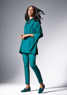 Weites Hemd mit 3/4-Ärmeln thumbnail 2