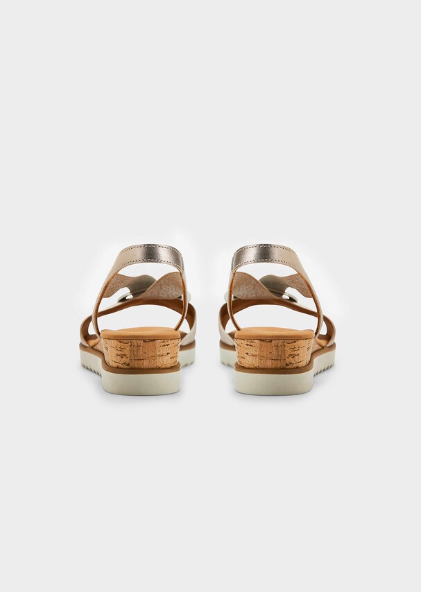 Sandales avec élément décoratif et bandes élastiques 3