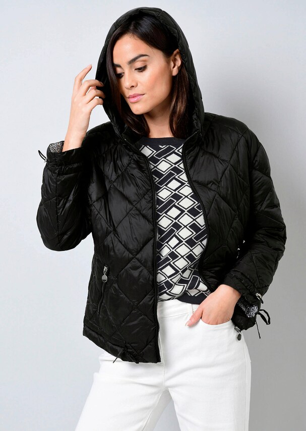 Jacke mit Tunnelzugdetails am Saum und Ärmel 3