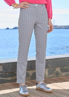 Gedessineerde broek LOUISA van scuba thumbnail 7
