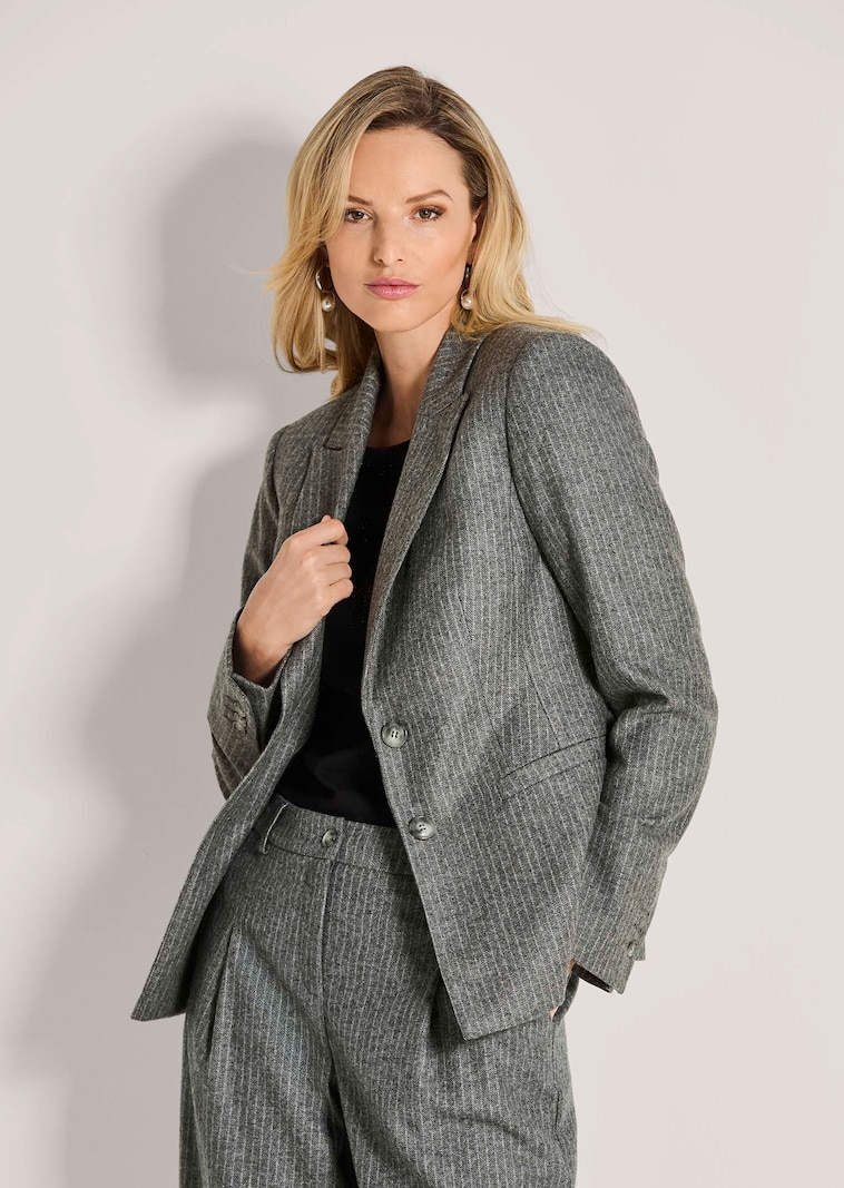 Blazer mit Kreidestreifen