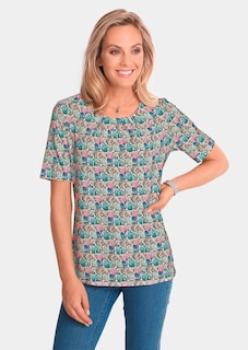 Shirt met trendy print thumbnail 1