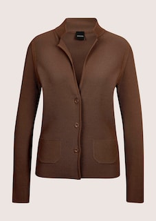 Schlanker Strickblazer mit langen Ärmeln thumbnail 6