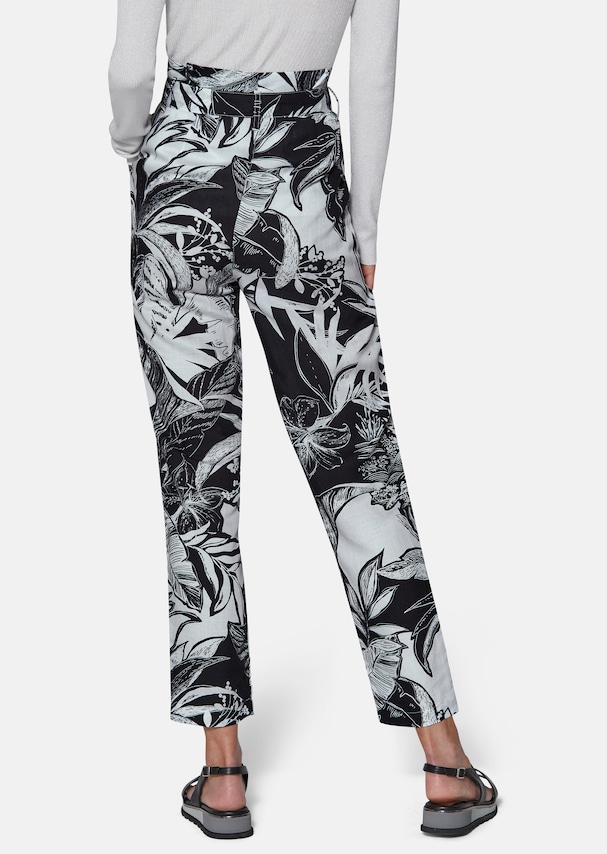 Cargo trousers with floral print 2