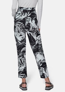 Cargo trousers with floral print thumbnail 3