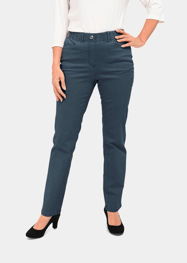 Klassieke jeans Martha met elastische tailleband
