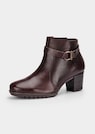 Enkellaarsjes van glad leer met decoratief element thumbnail 1