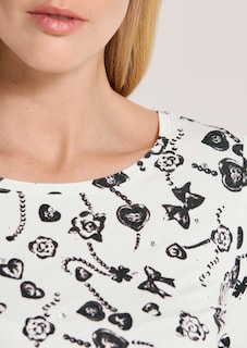 Shirt mit Fantasy-Print und Strass thumbnail 5
