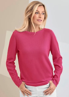 Pullover van kasjmier met boothals thumbnail 7