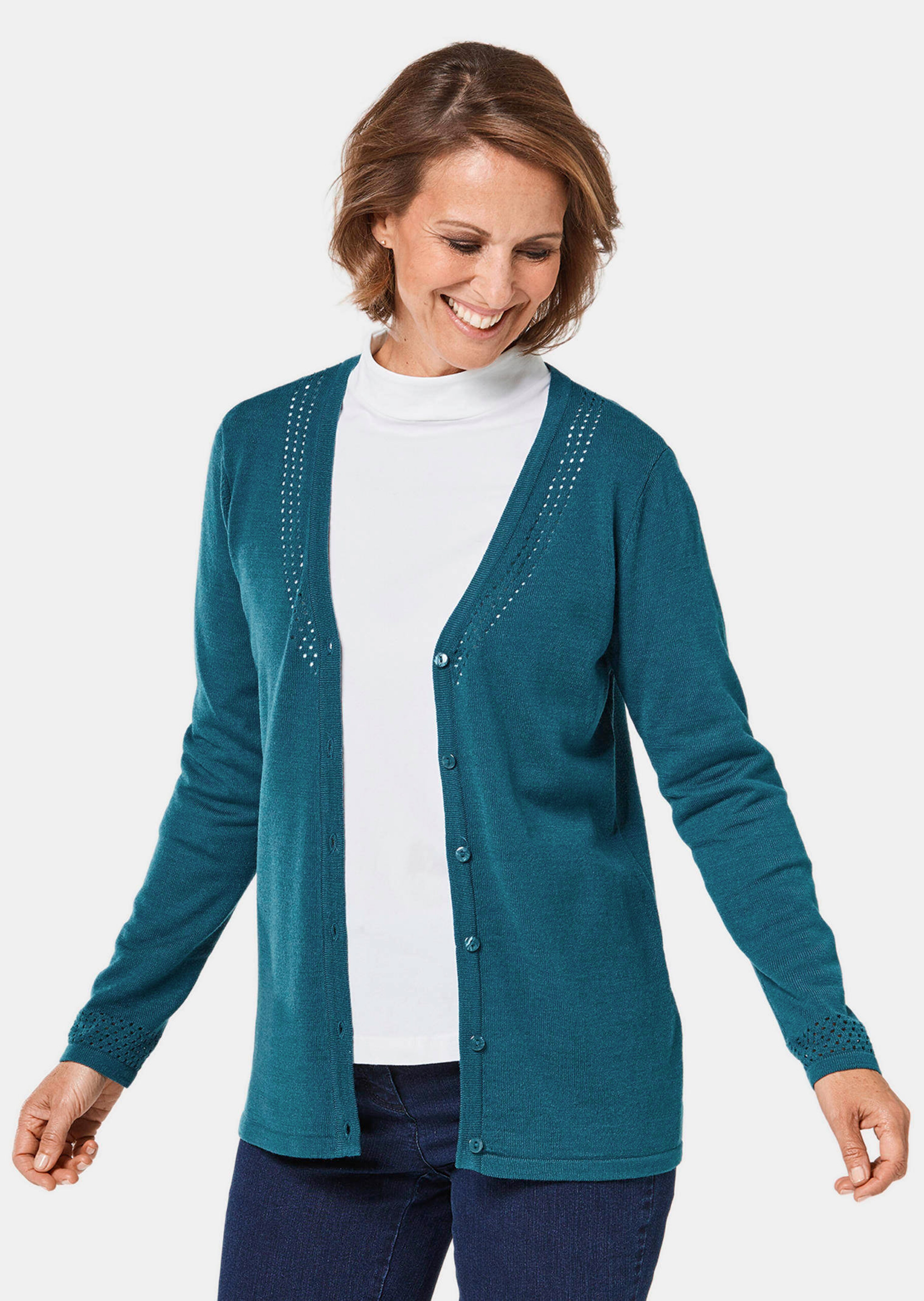 Ajourstrickjacke