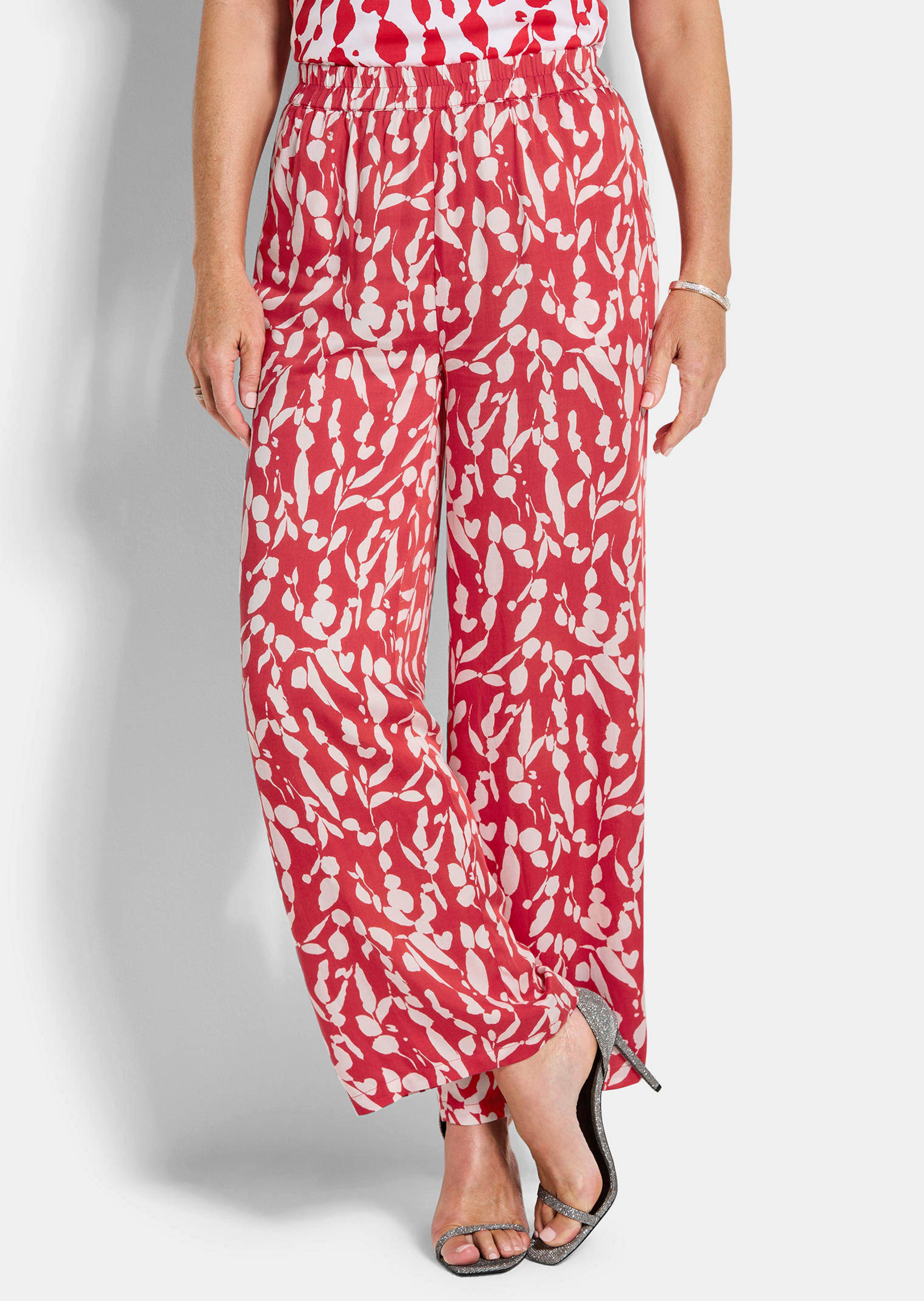 Wijde broek VERA van viscose-satijn