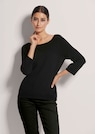 Knitted jumper with boat neckline thumbnail 1