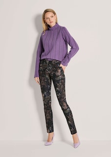 5-Pocket-Hose mit floralem Allover-Print thumbnail 2