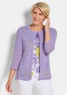 Leichte Shirtjacke in Ajourstrick-Optik thumbnail 1