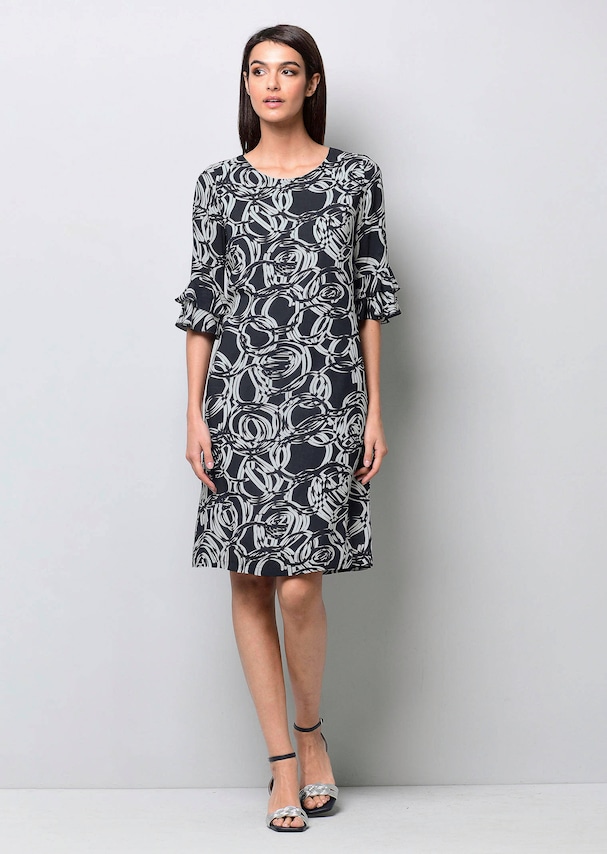 Kleid mit grafischem Dessin