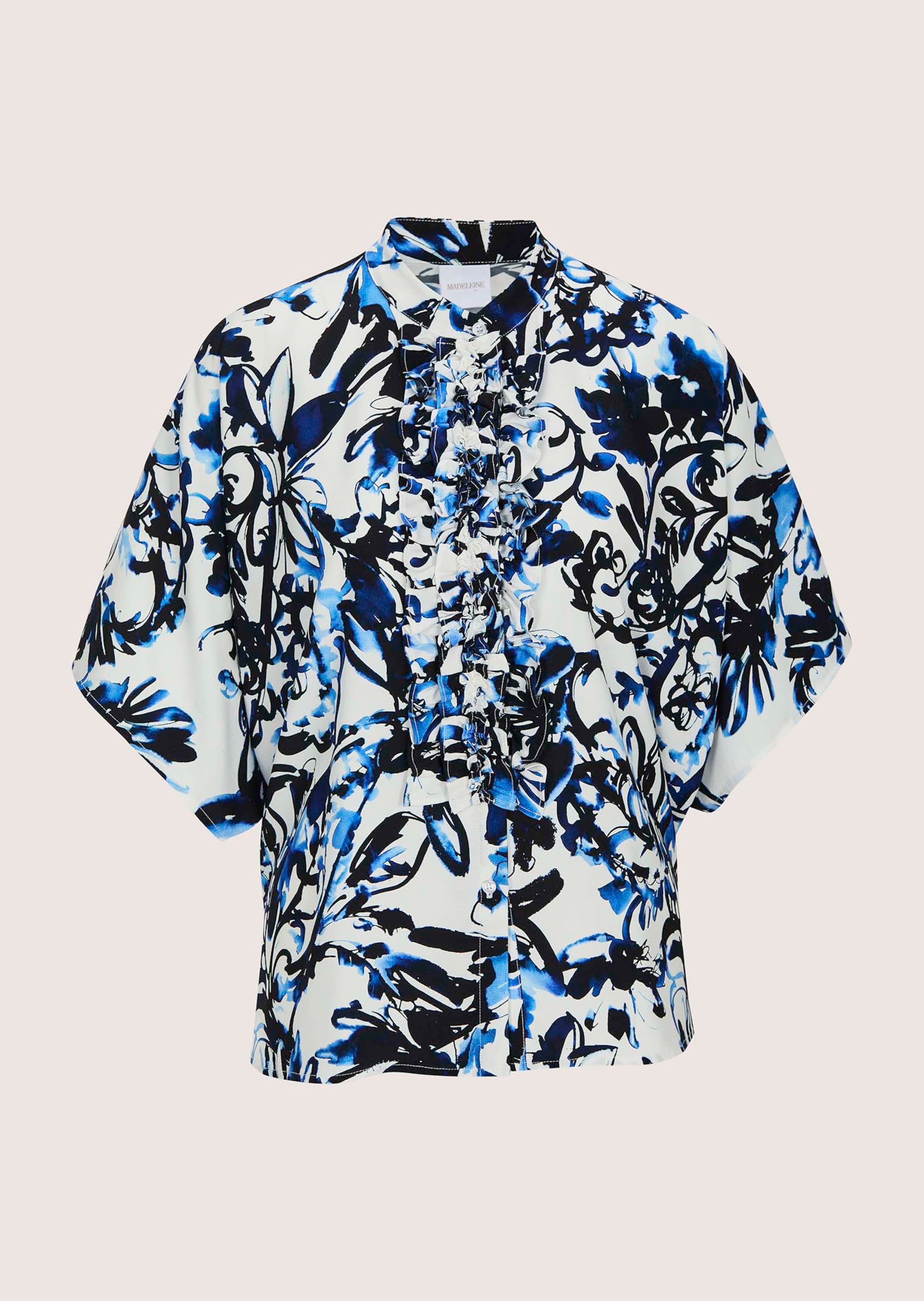 Luftige Oversizebluse mit Rüschen