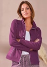 Veste sweat avec liens en satin thumbnail 2