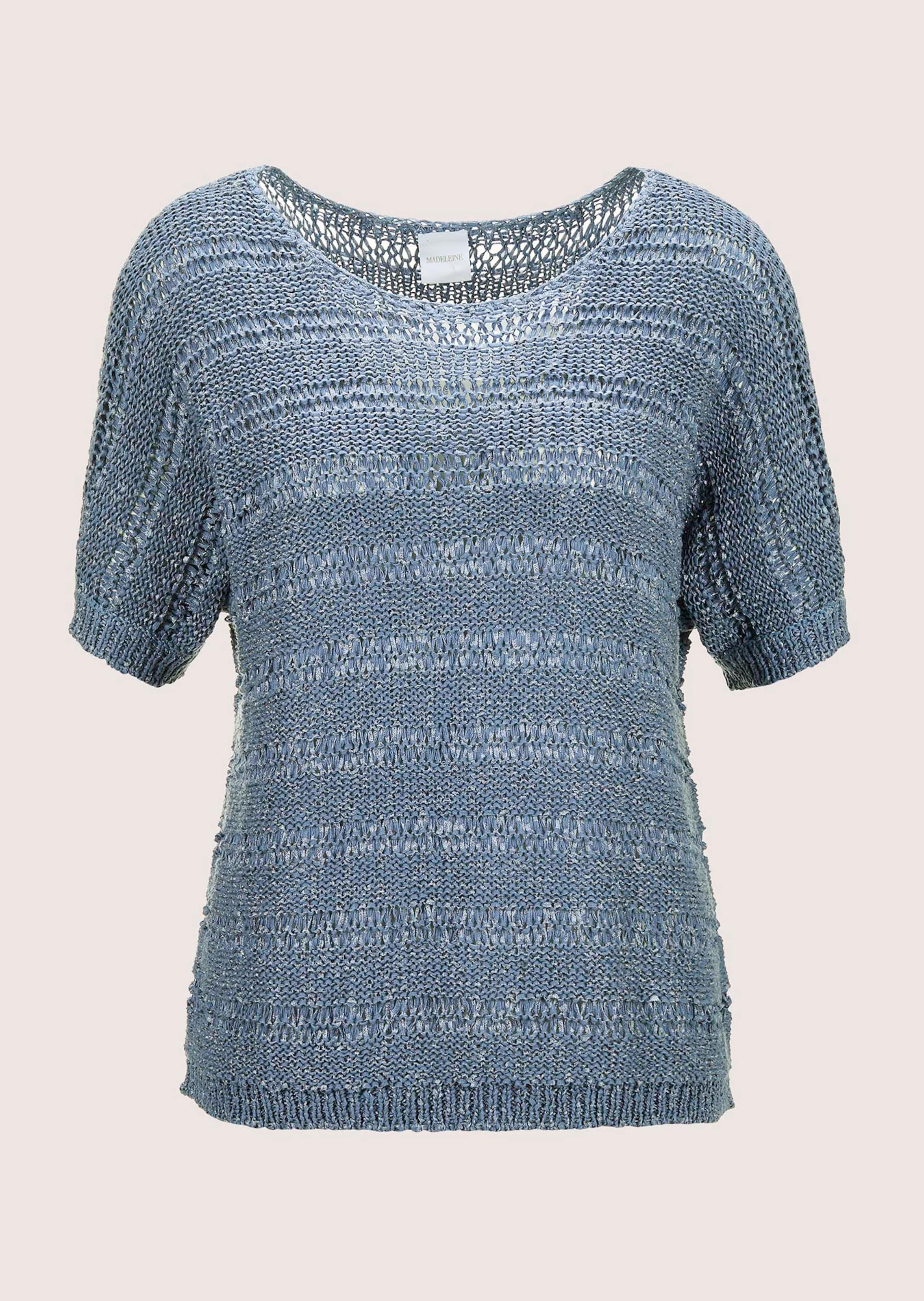 Bändchen-Pullover mit Glanz-Effekt