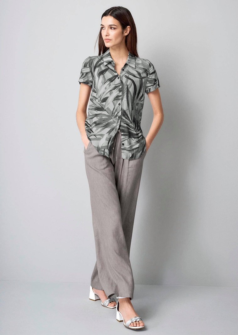 Bluse mit grafischem Druck