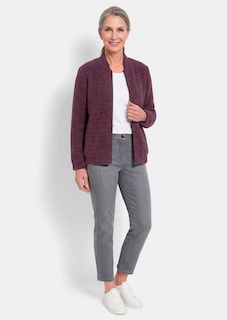 Blouson van pluisgaren met een subtiele glans thumbnail 2