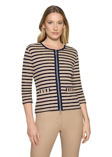 Shirtjacke aus Baumwoll-Feinripp thumbnail 1