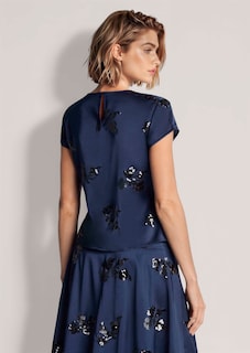 Satinbluse mit Paillettenmotiven thumbnail 3