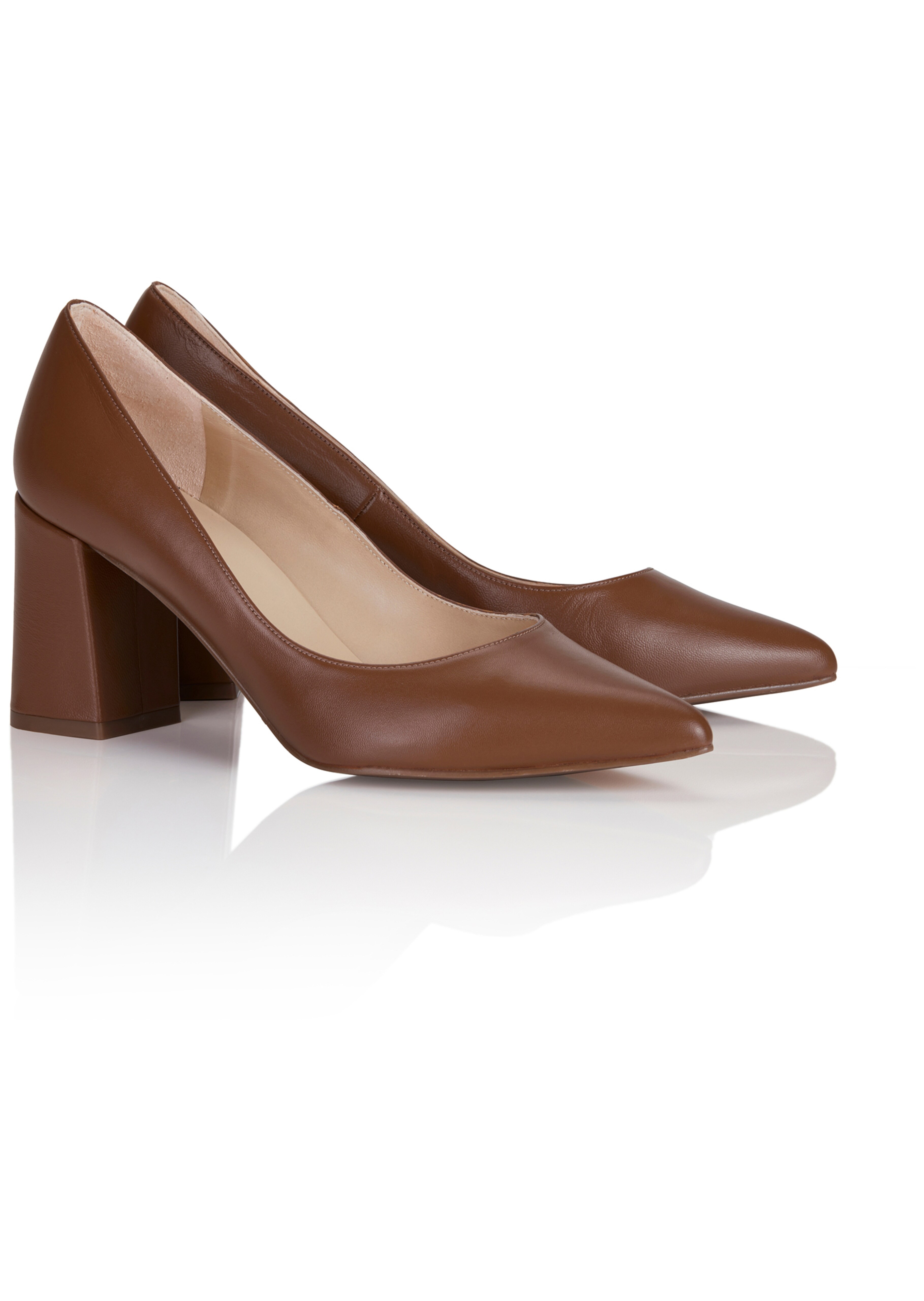 Pumps mit Blockabsatz