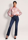 Katoenen blouse met bloemenprint thumbnail 2