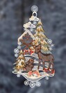 Décoration de fenêtre "Chevreuil et lièvre" thumbnail 1