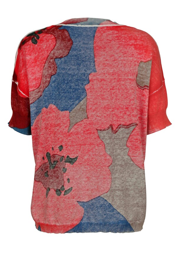 Druckpullover mit floralem Druck 4