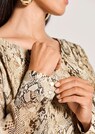 Rundhals-Kleid mit Animal-Print thumbnail 5
