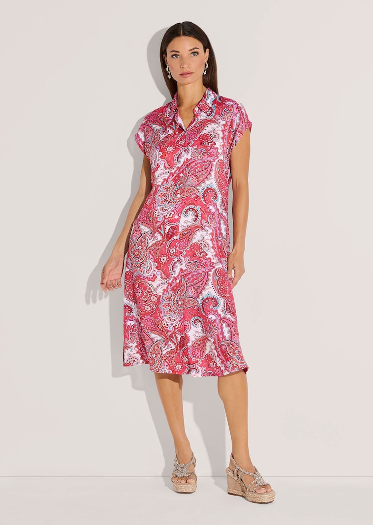 Hemdblusenkleid mit Paisley-Print