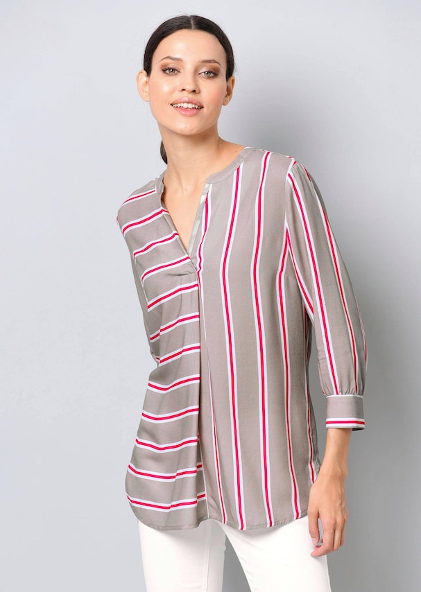 Streifenbluse mit 3/4-Arm 3