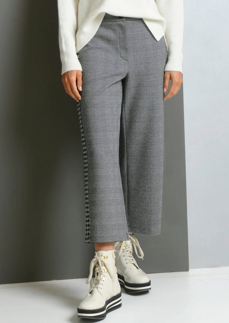 Culotte in angesagtem Karomuster