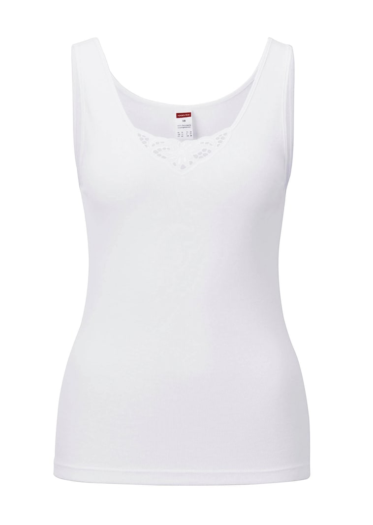 Hemd van fijne ribstof