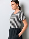 Jerseykleid mit Streifen thumbnail 6