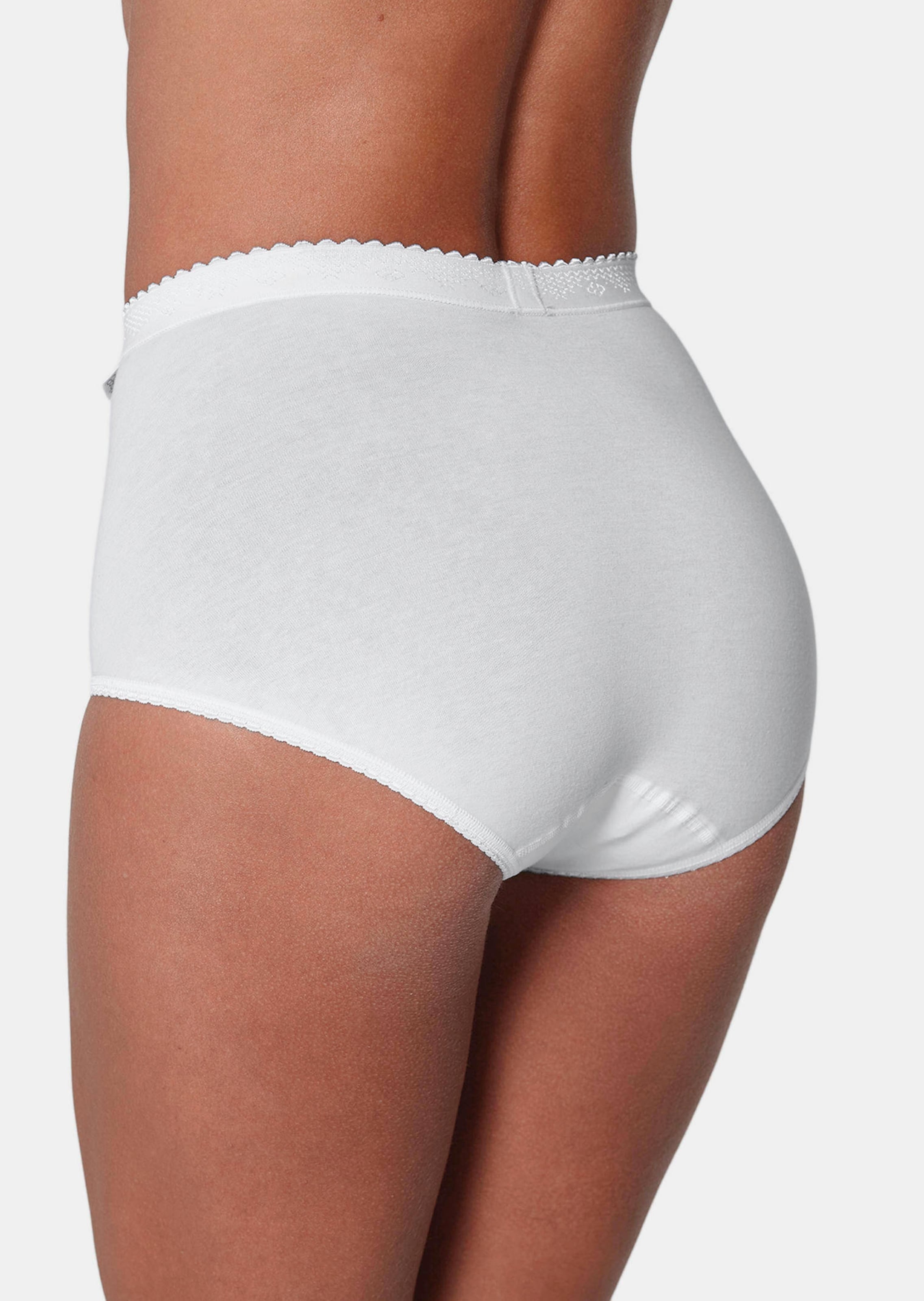 Lot de deux slips en coton avec Elasthanne - blanc - Gr. 50 de Goldner Fashion