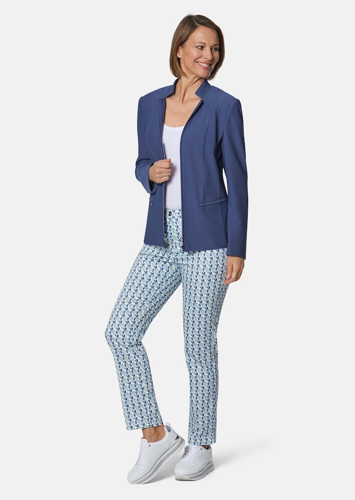 Confortable blazer en jersey structuré