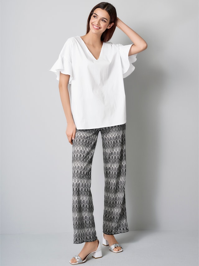 Bluse mit V-Ausschnitt 6