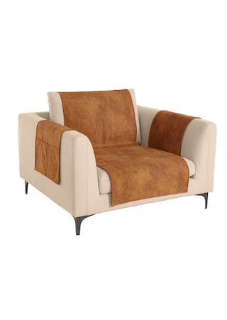 goldfarben Sessel- und Sofaüberwürfe