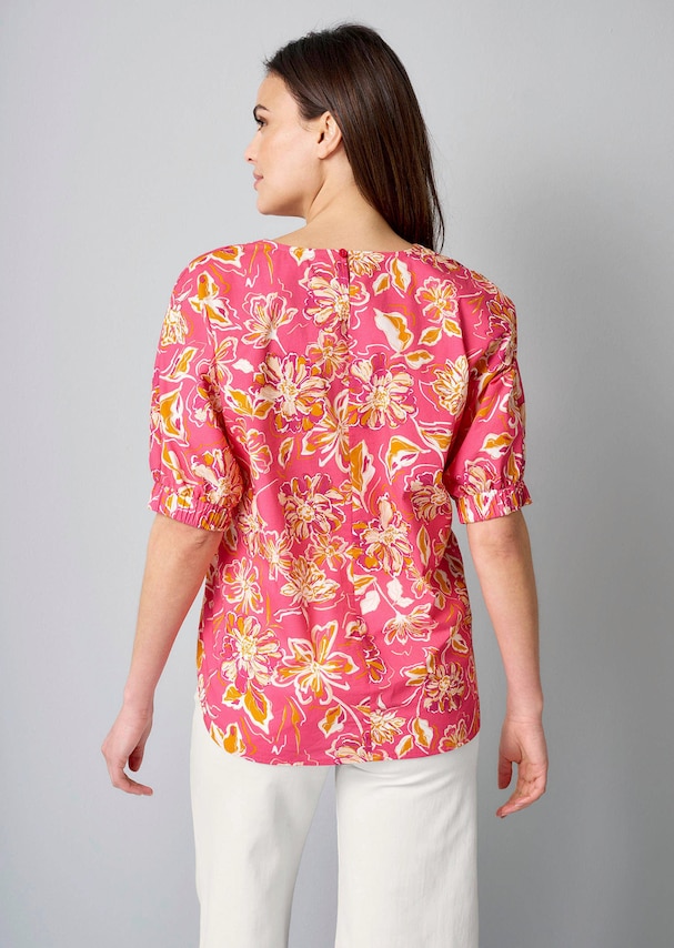 Bluse mit Gummizug am Ärmel 2