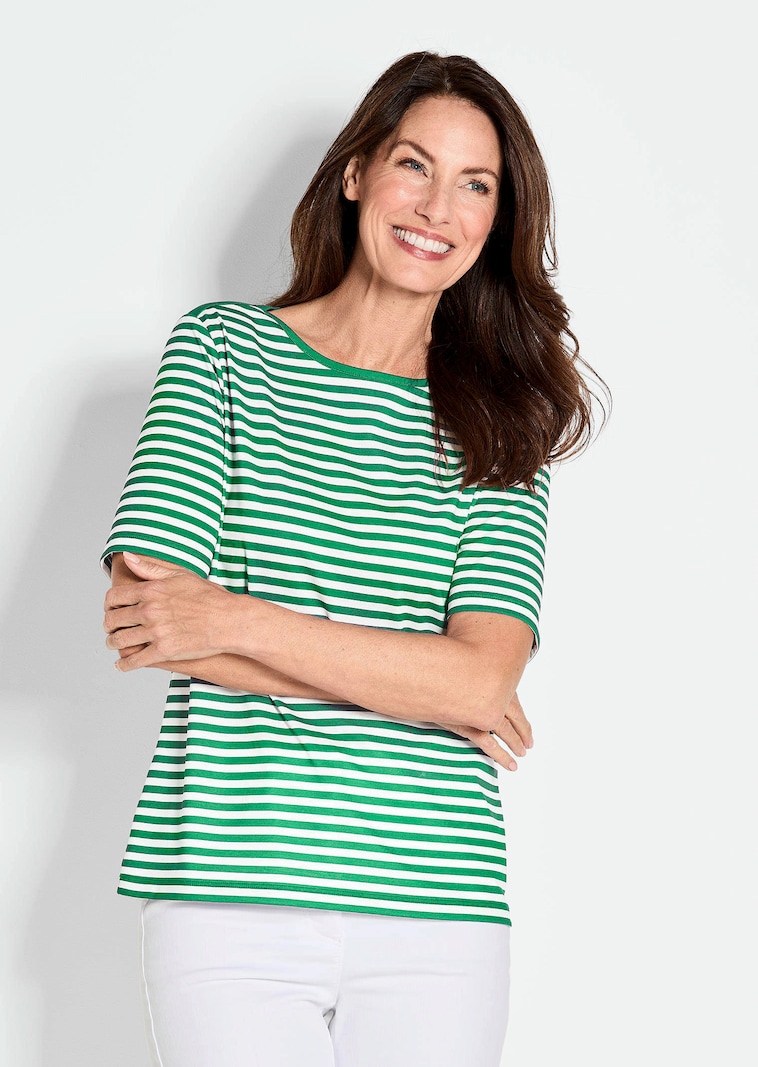 Ringelshirt aus Viskosejersey