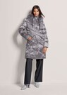 Lange Kapuzen-Jacke mit Webpelz thumbnail 2