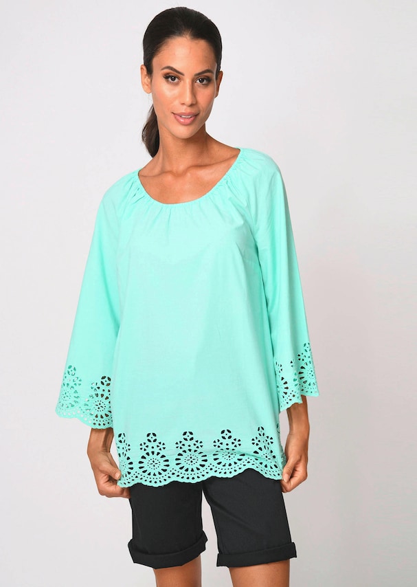 Bluse mit sommerlicher Lochspitze 3