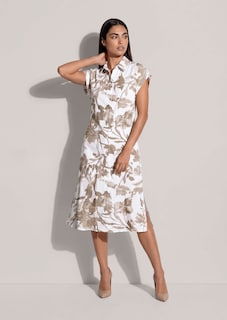 Robe-chemise en viscose avec imprimé fleuri thumbnail 2
