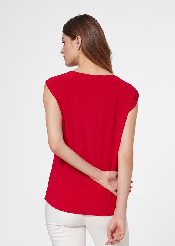 Round neck shirt with 3/4-length sleeves 2