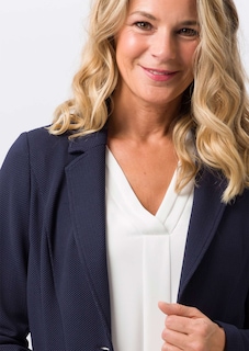 Jerseyblazer aus Strukturware mit Taschen thumbnail 4