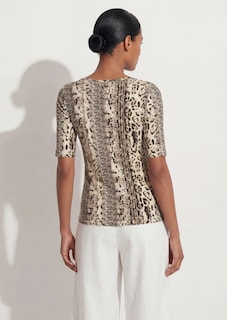 Rundhals-Shirt mit Animal-Print thumbnail 4