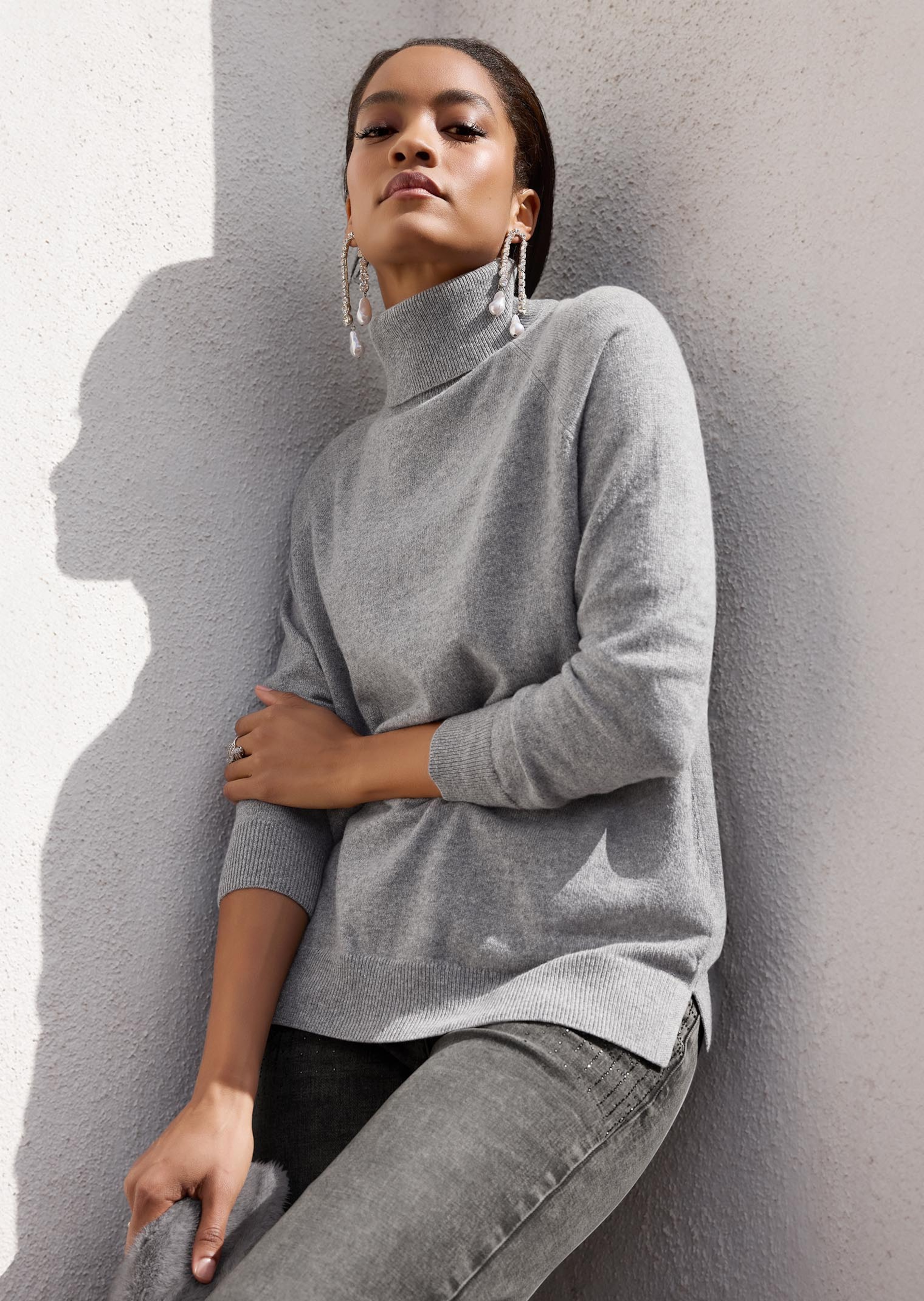 Rollkragenpullover aus Kaschmir