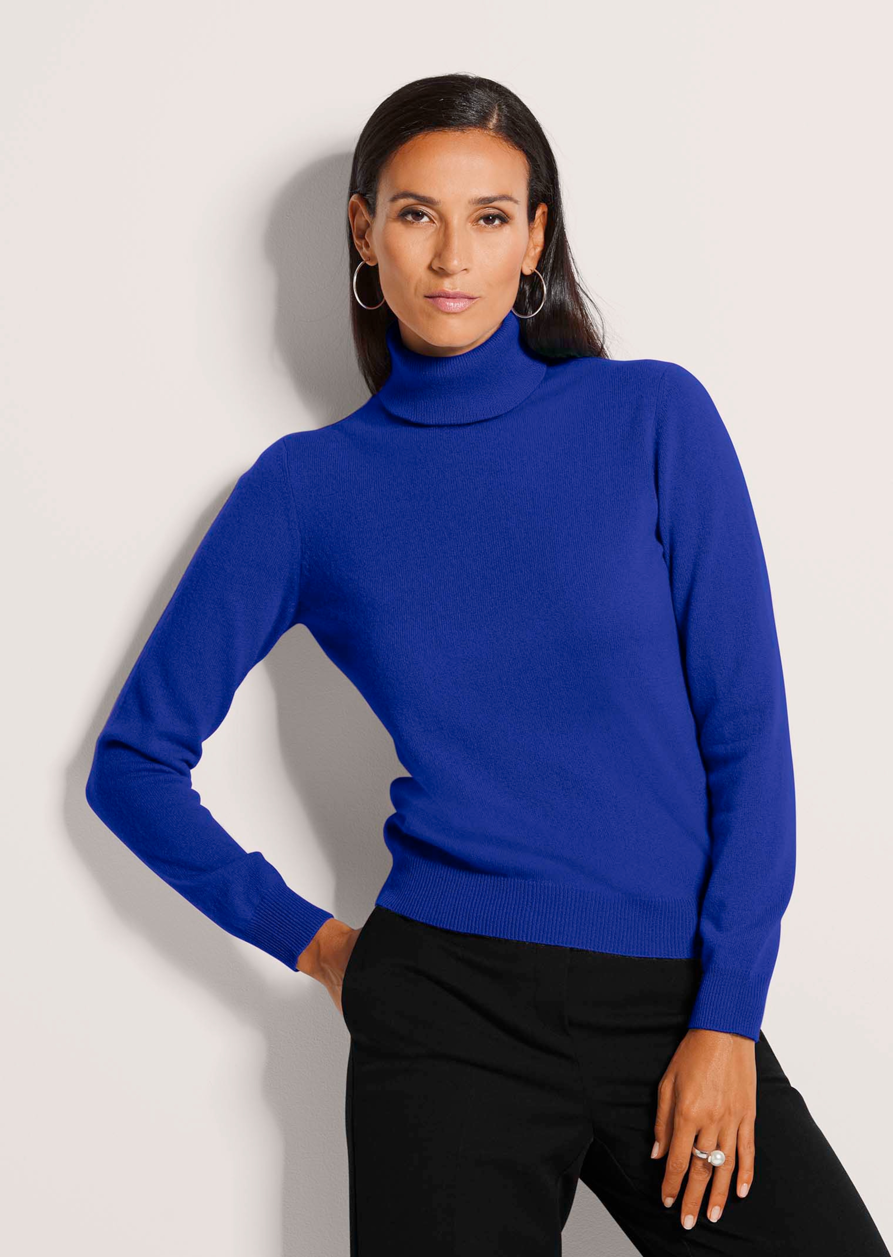 Kaschmirpullover mit Rollkragen